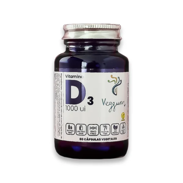 Veggunn ® | Vitamina D3 1000UI Cápsulas Vegetales
